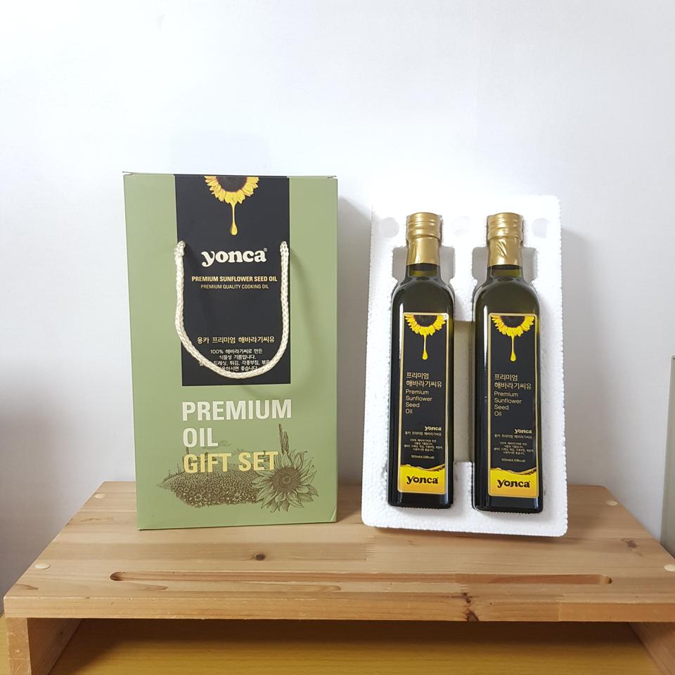 용카 프리미엄 해바라기씨유 기름 오일 세트