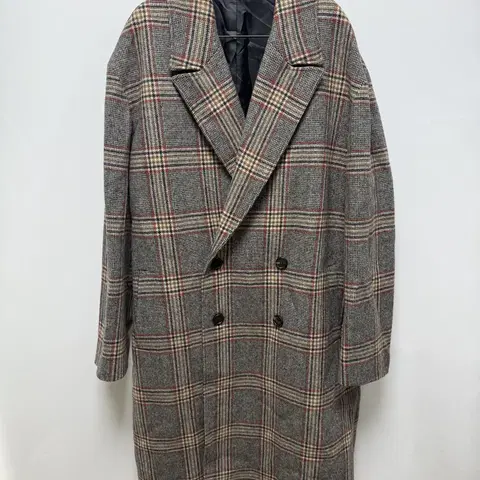 (34) COOR 쿠어 더블 체크 울코트