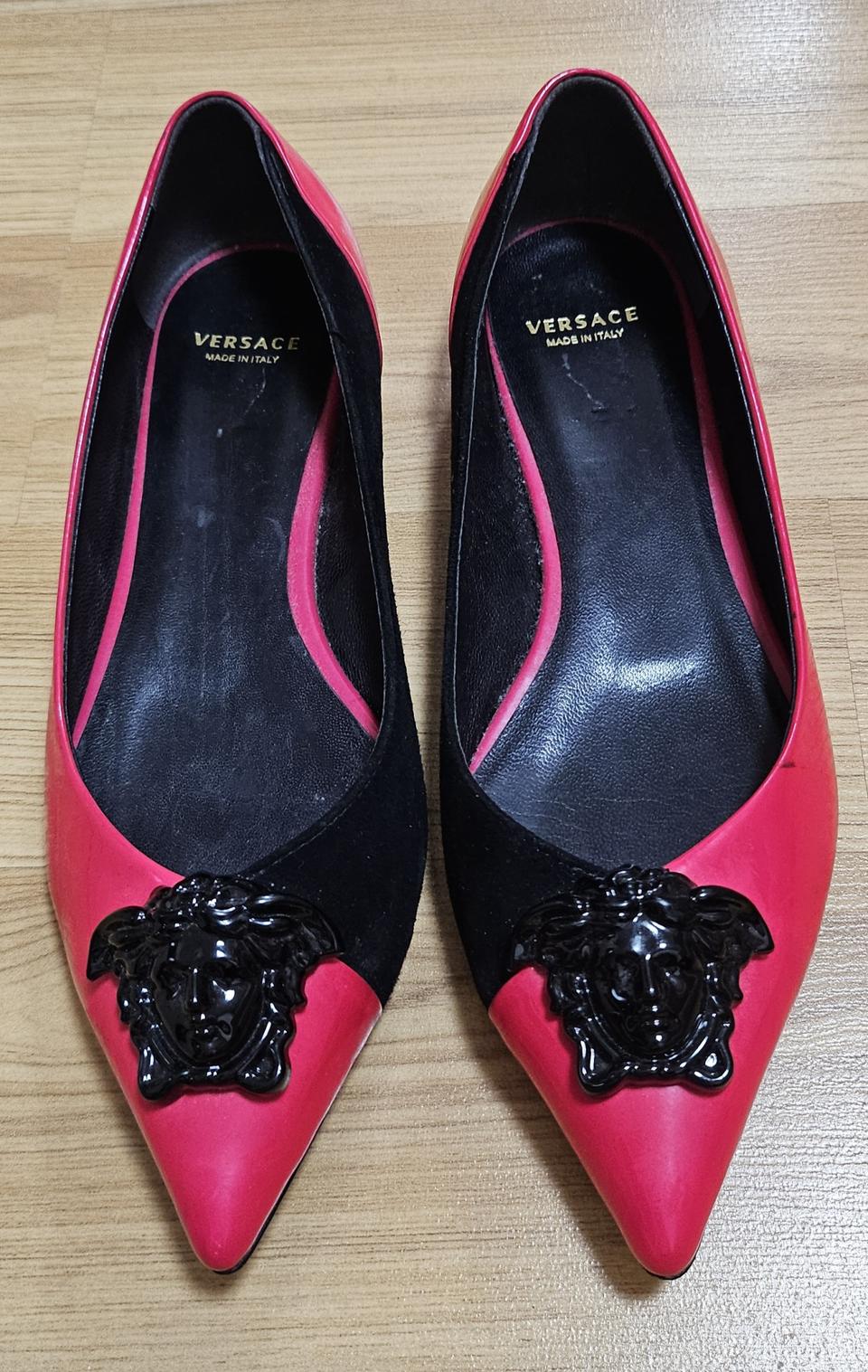 베르사체 메두사 플랫슈즈 핫핑크 36