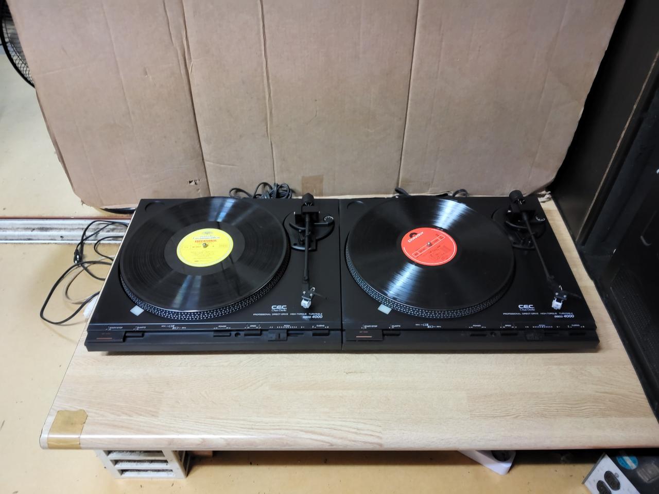 CEC DISCO 4000 DJ용 LP턴테이블 2대 (오디오 앰프 음향