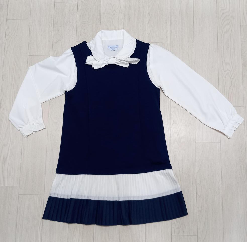 여아130 리본 블라우스,원피스 세트