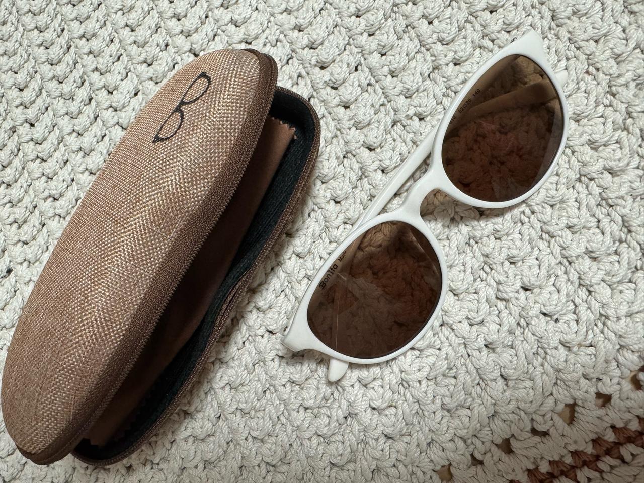 이효리 화이트 갈색렌즈 선글라스 새상품