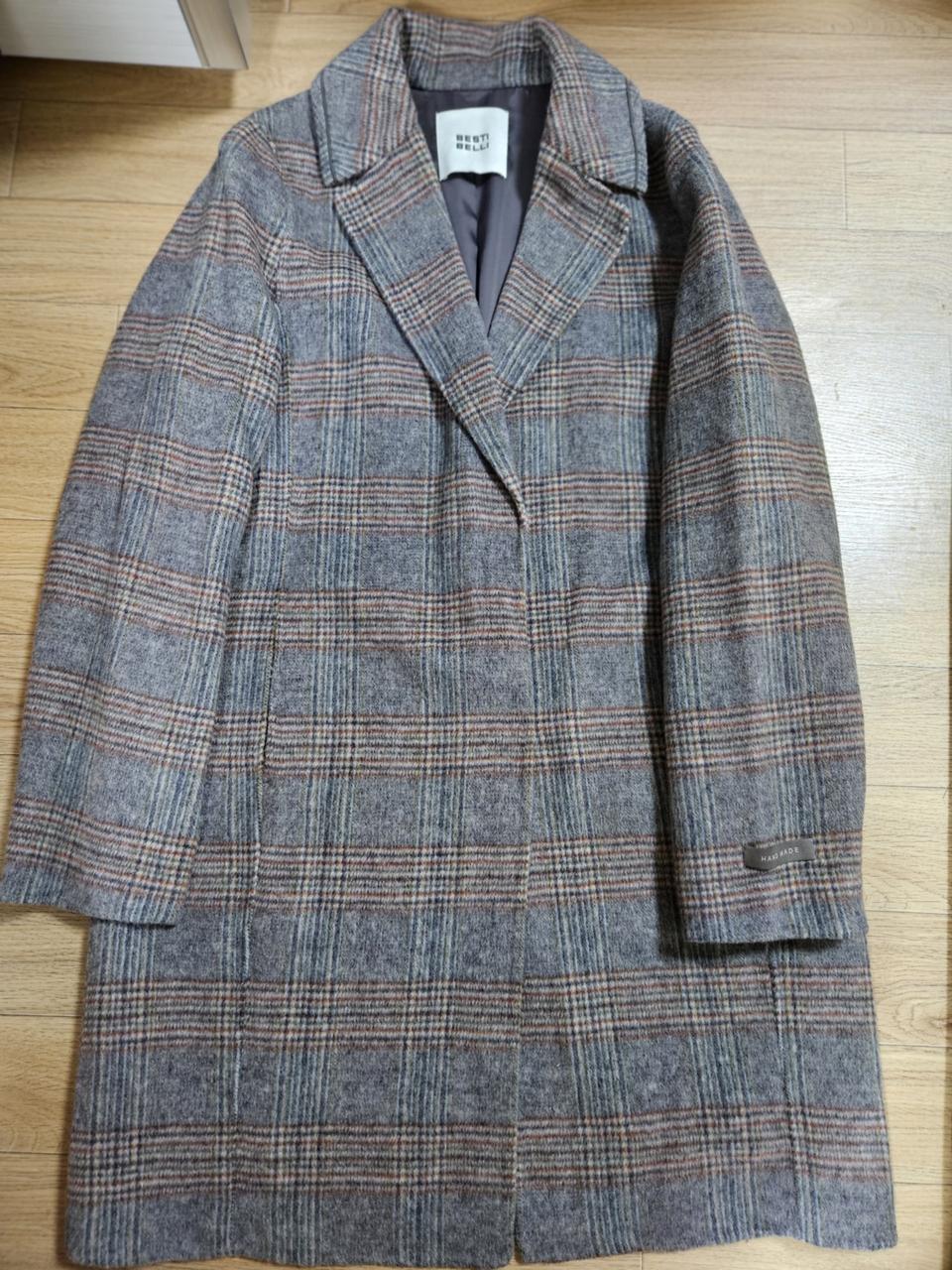 베스티벨리 체크 핸드메이드 코트  66