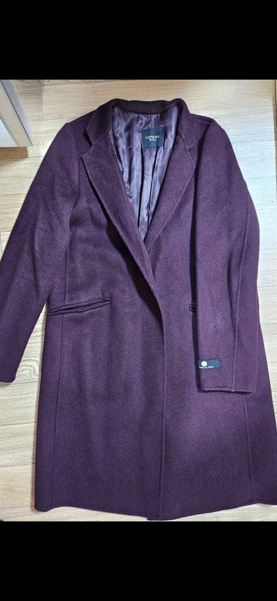탑걸 보라색 코트  66