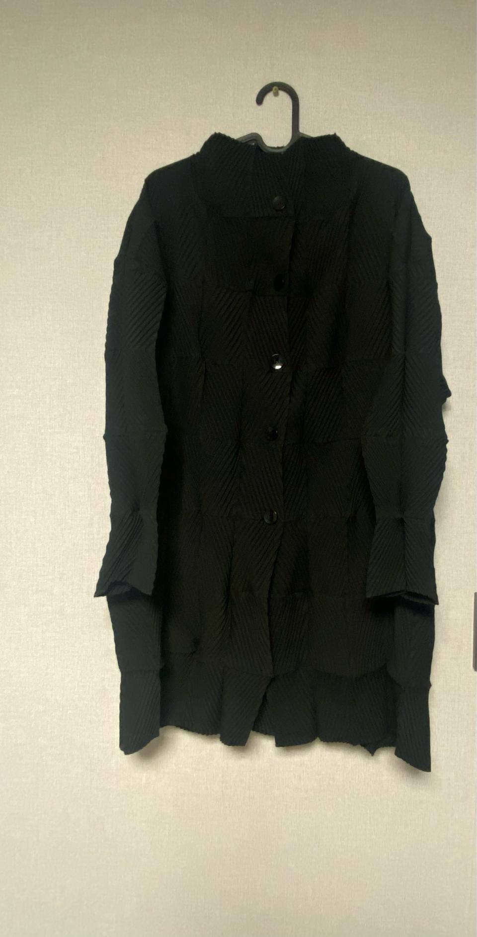 플리츠미 입체주름 롱자켓