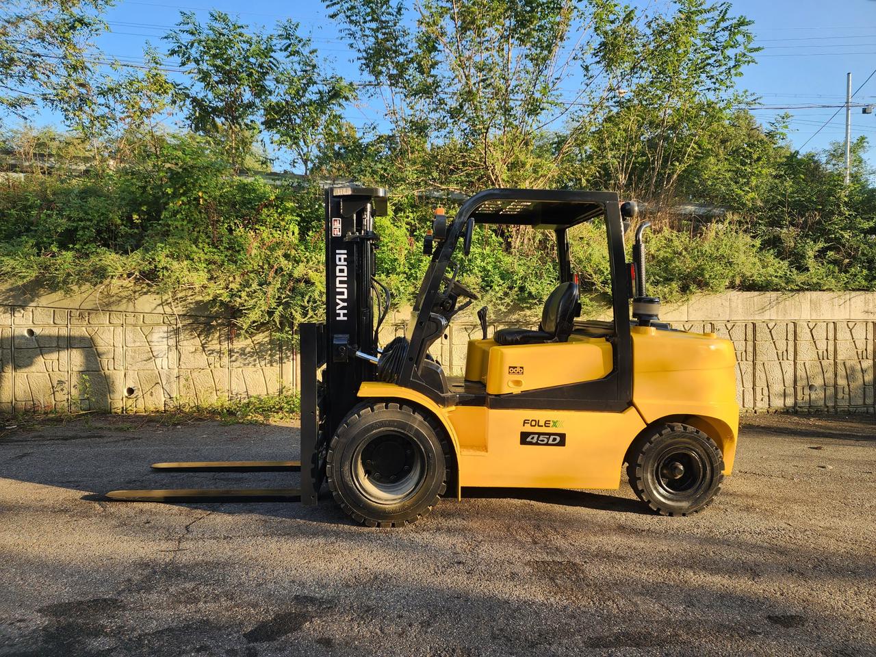 현대포렉스 45D (4.5톤 중고지게차) 편개식자동발