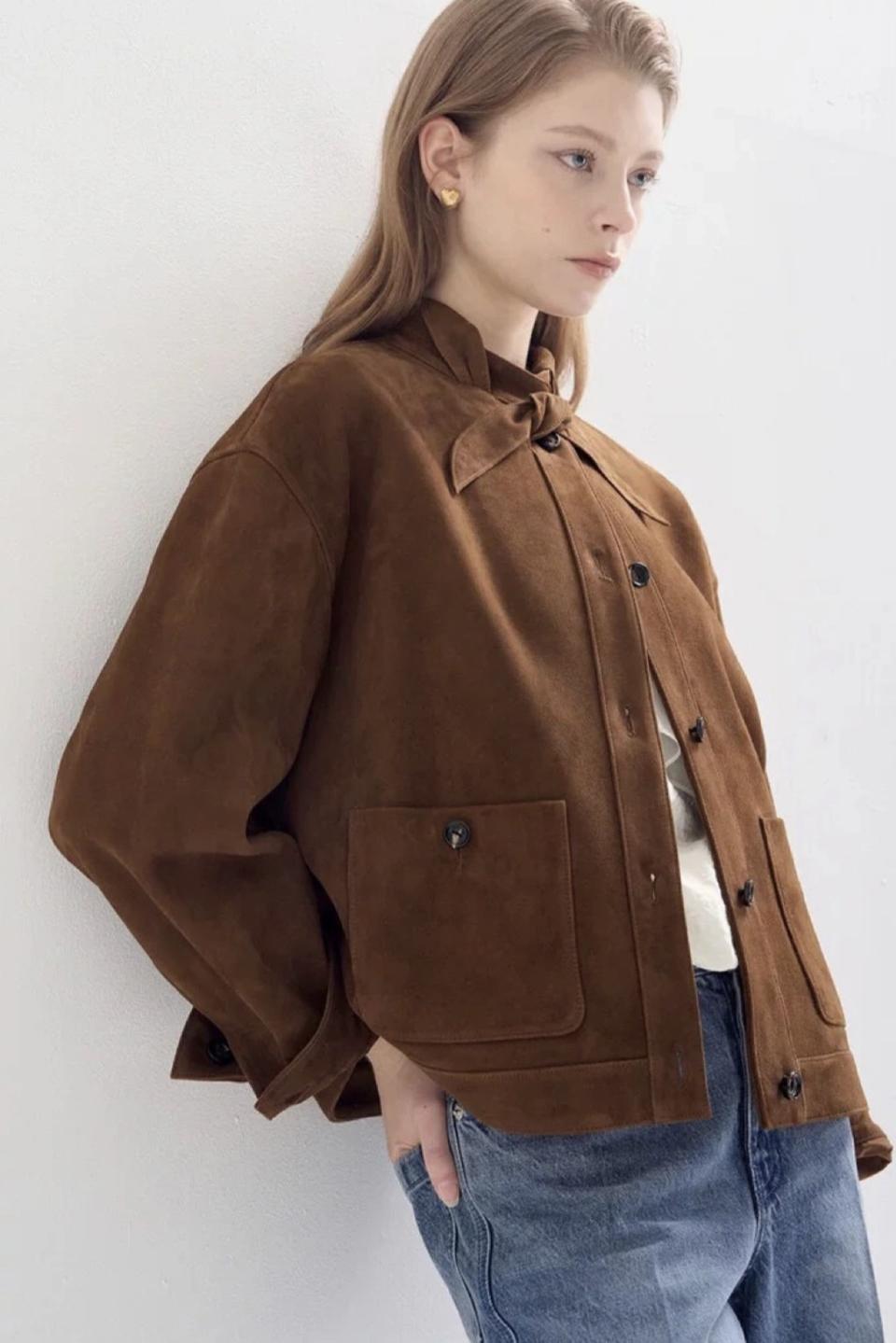 랑방 스웨이드 자켓