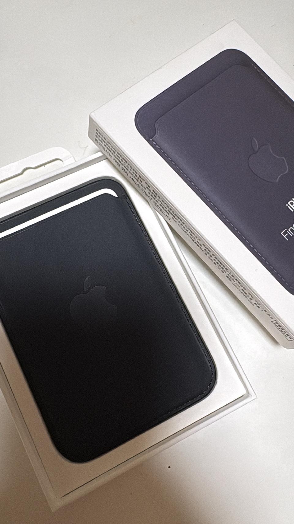 애플 맥세이프 파인우븐 카드지갑 블랙