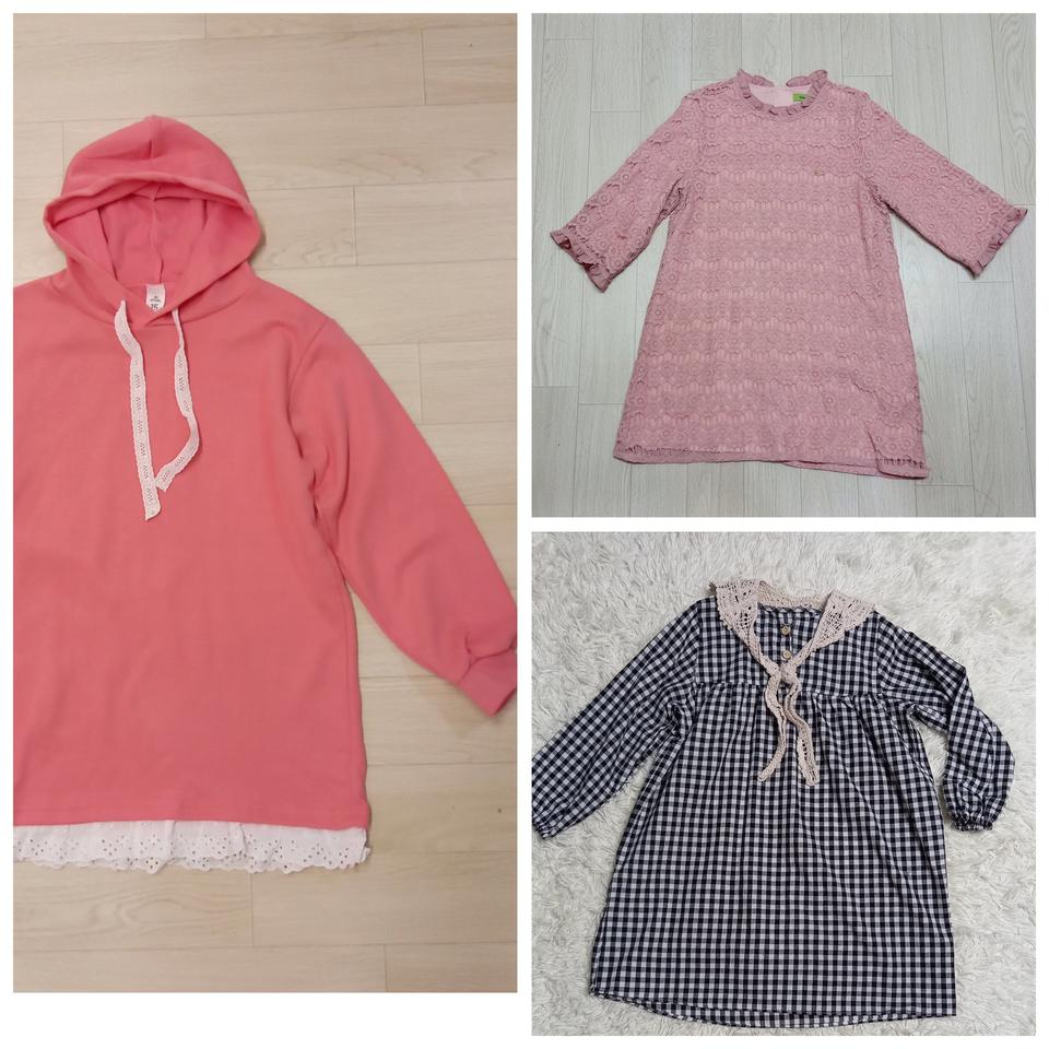 여아120,130 원피스 3벌