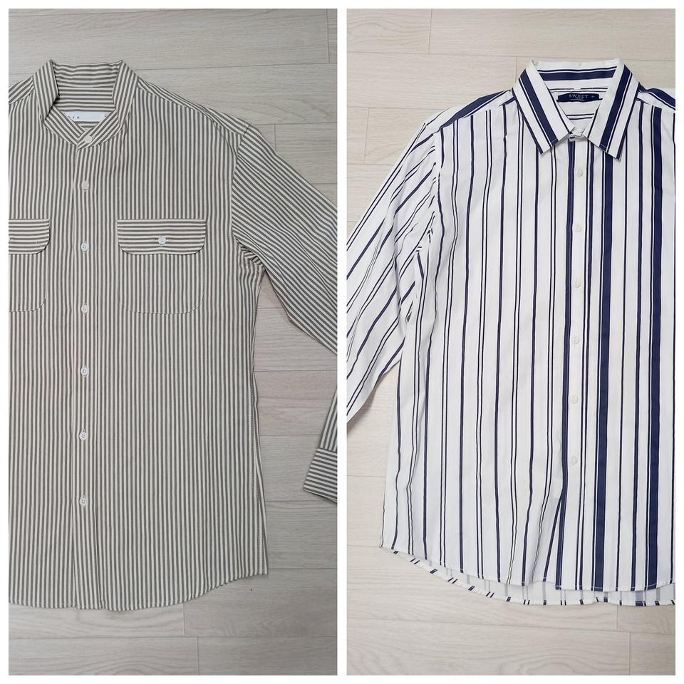 새상품 남성여성100 남방,셔츠 2벌