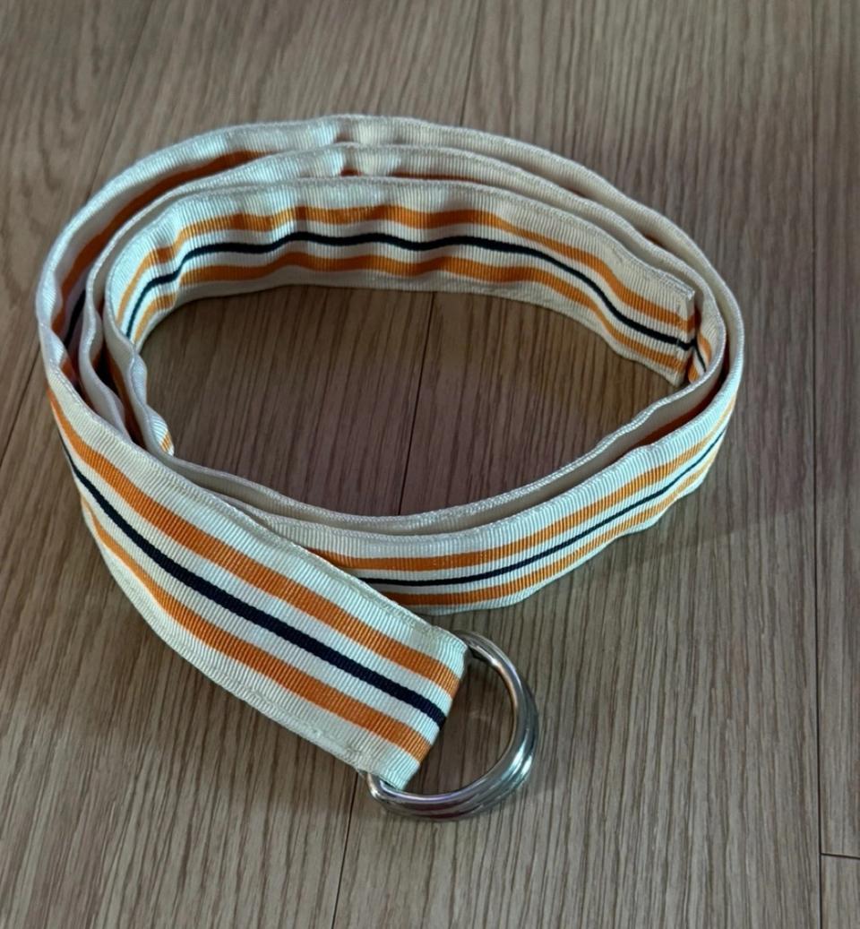 유니클로 스트라이프 벨트 프리 사이즈 패브릭 벨트 새상품