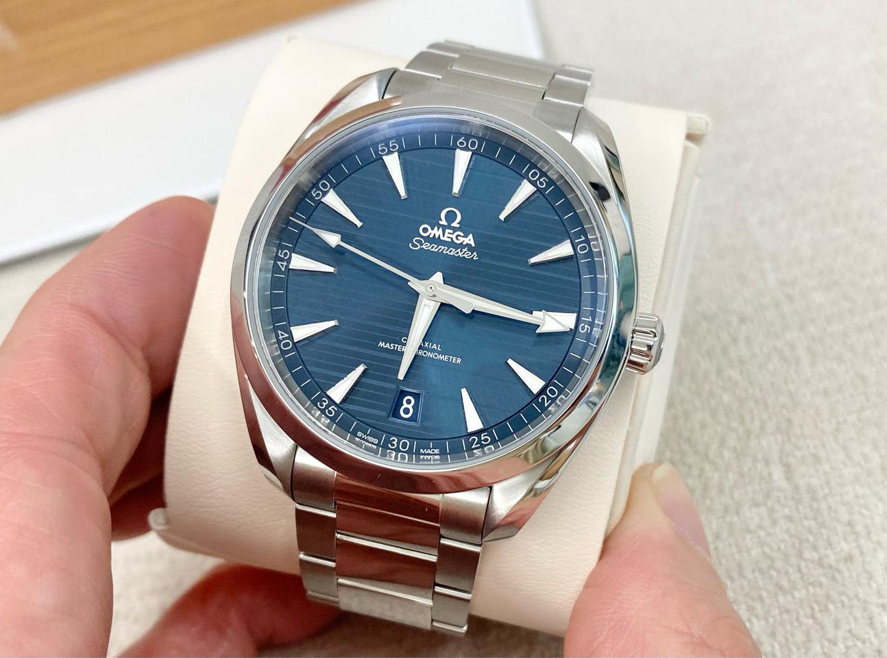 오메가 아쿠아테라 코엑시얼 41mm 청판 스틸(풀셋)