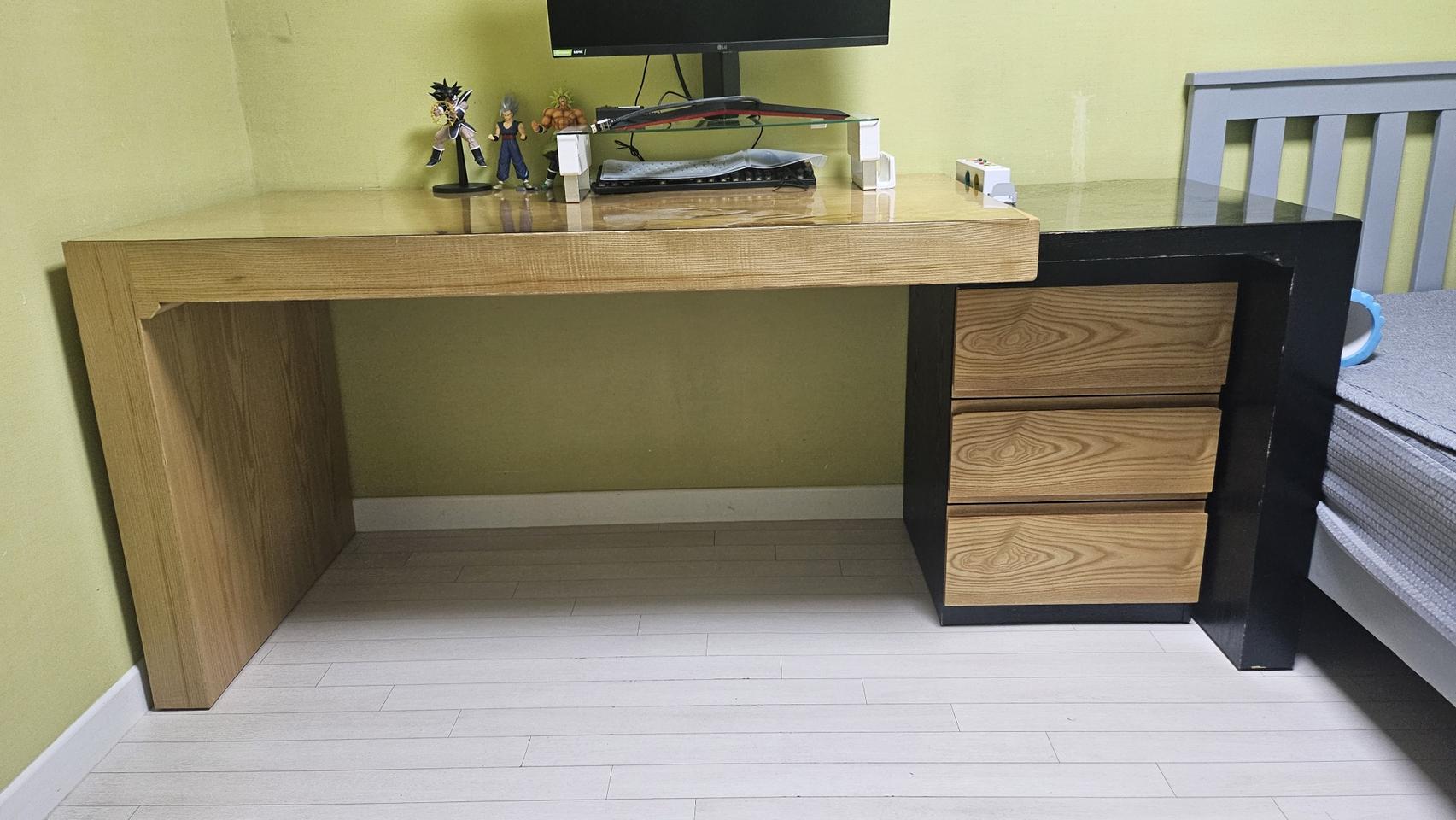 책상 서랍장 세트 (길이조절)