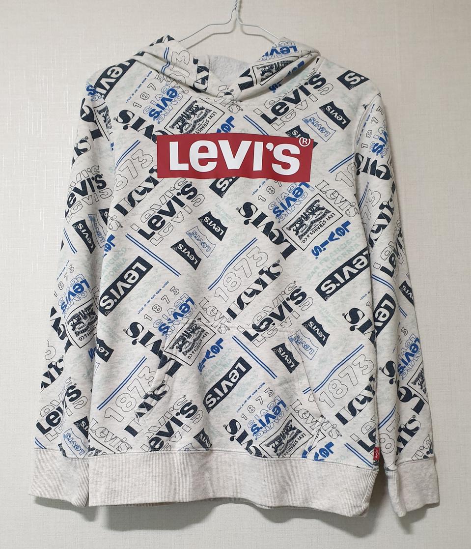 리바이스 키즈 올오버 프린트 후드티