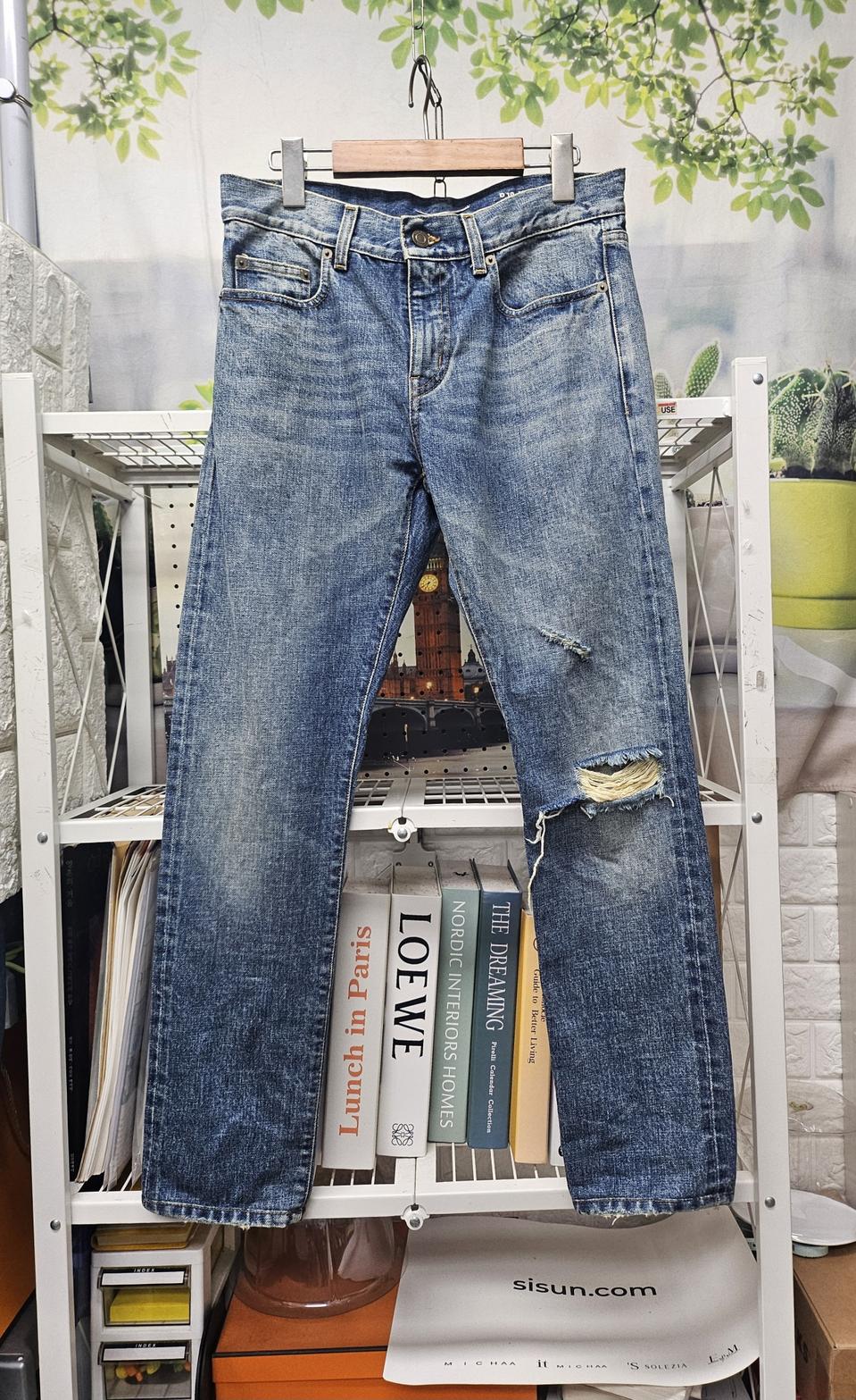 매장정품/ 생로랑 남성 명품청바지 29 스키니핏 중청 데님팬츠 ML87