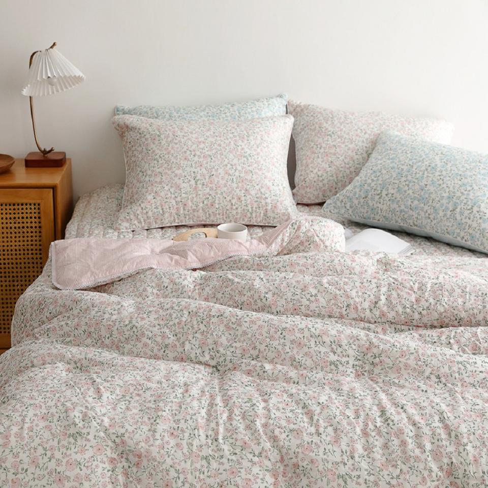 모달 100% 부드러운 간절기 차렵 이불 양면 먼지없는 이불 패드 침구