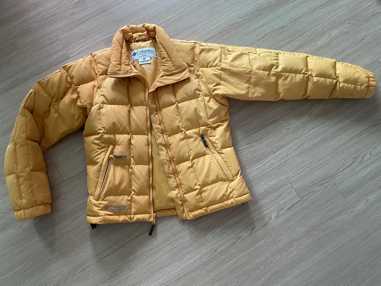콜롬비아 구스 패딩 옐로 95