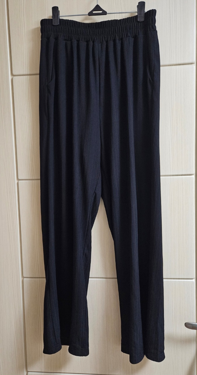 [최저가]리리앤코 도프웰 썸머 여름 스판밴딩 와이드팬츠 - 블랙