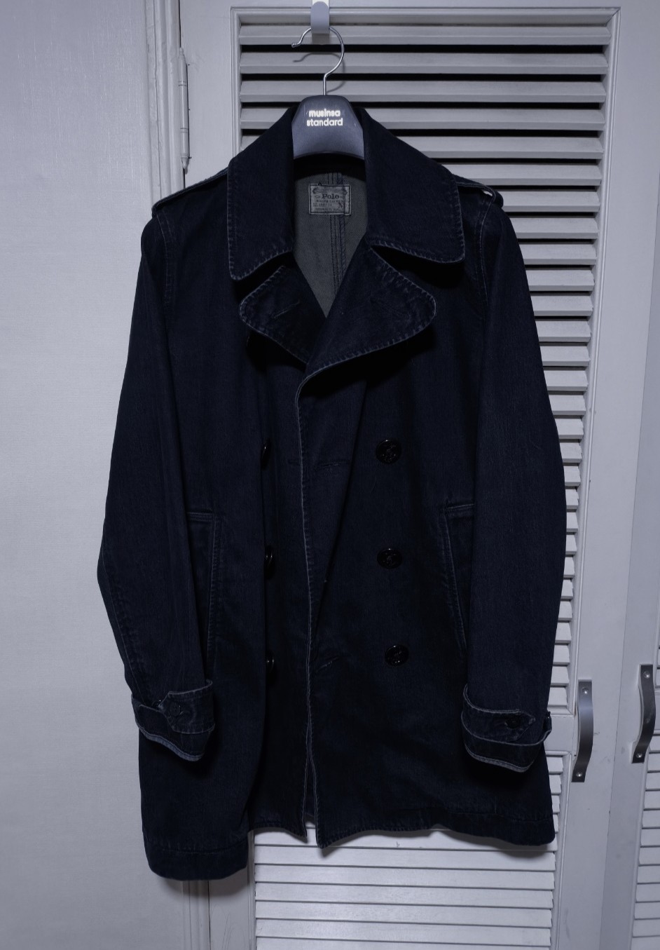 M 폴로랄프로렌 데님 인디고 더블코트 