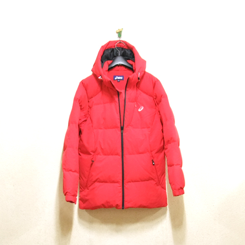 아식스 오리털다운 후드패딩..쥬니어160