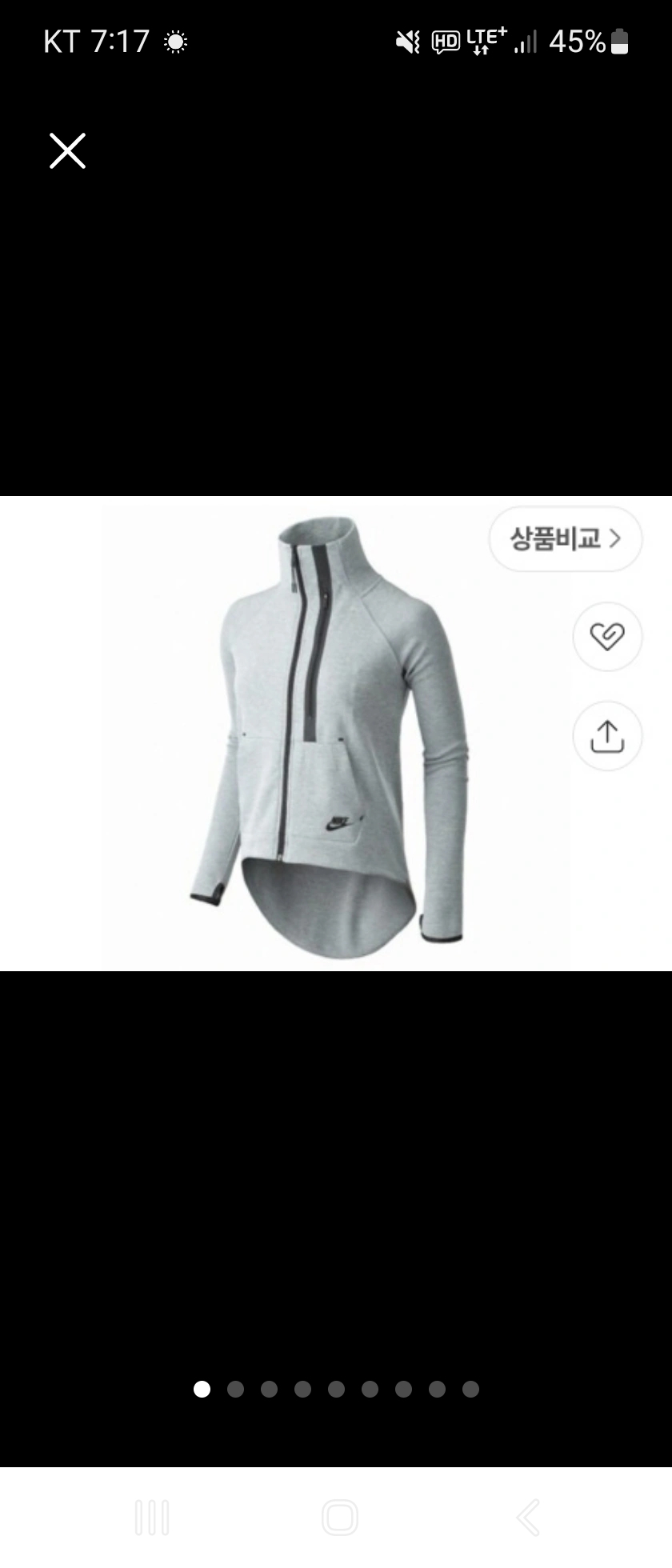 나이키 테크 플리스 모토 케이프 여성용 L- 색상: 회색- 사이즈: