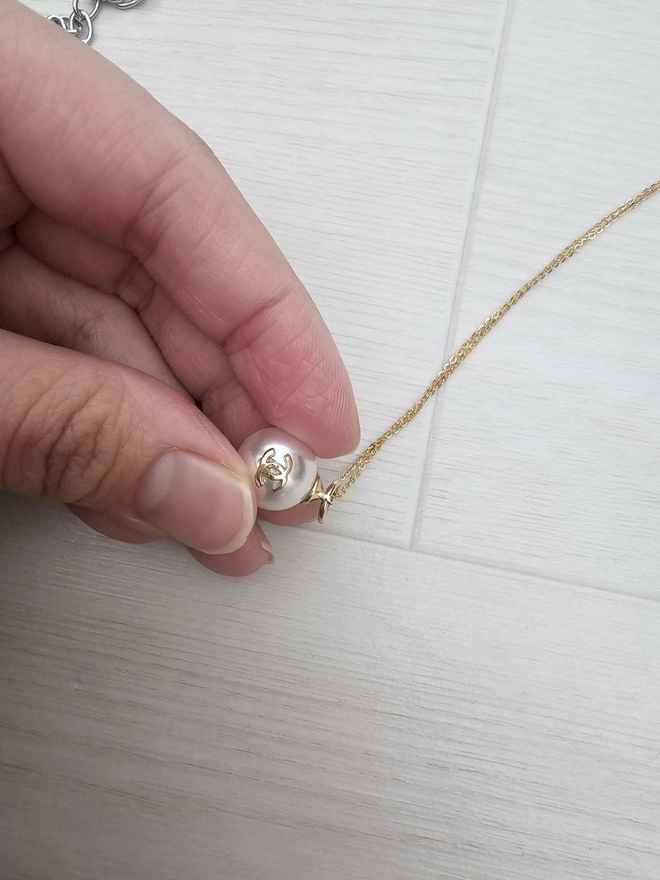 샤넬 진주 목걸이 925 노벨티