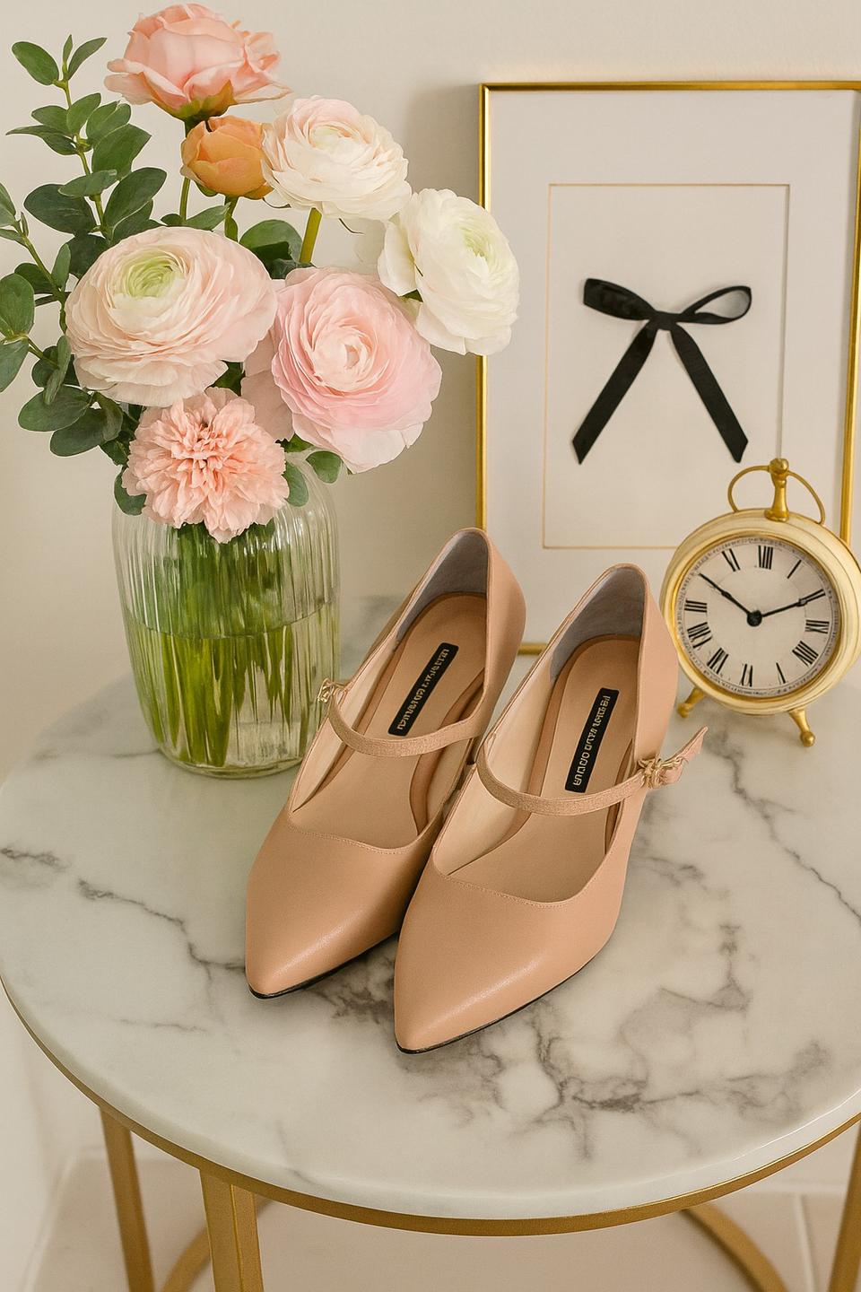 255 새상품 펌프스 5cm 베이지 — 단1개 2만원 무배