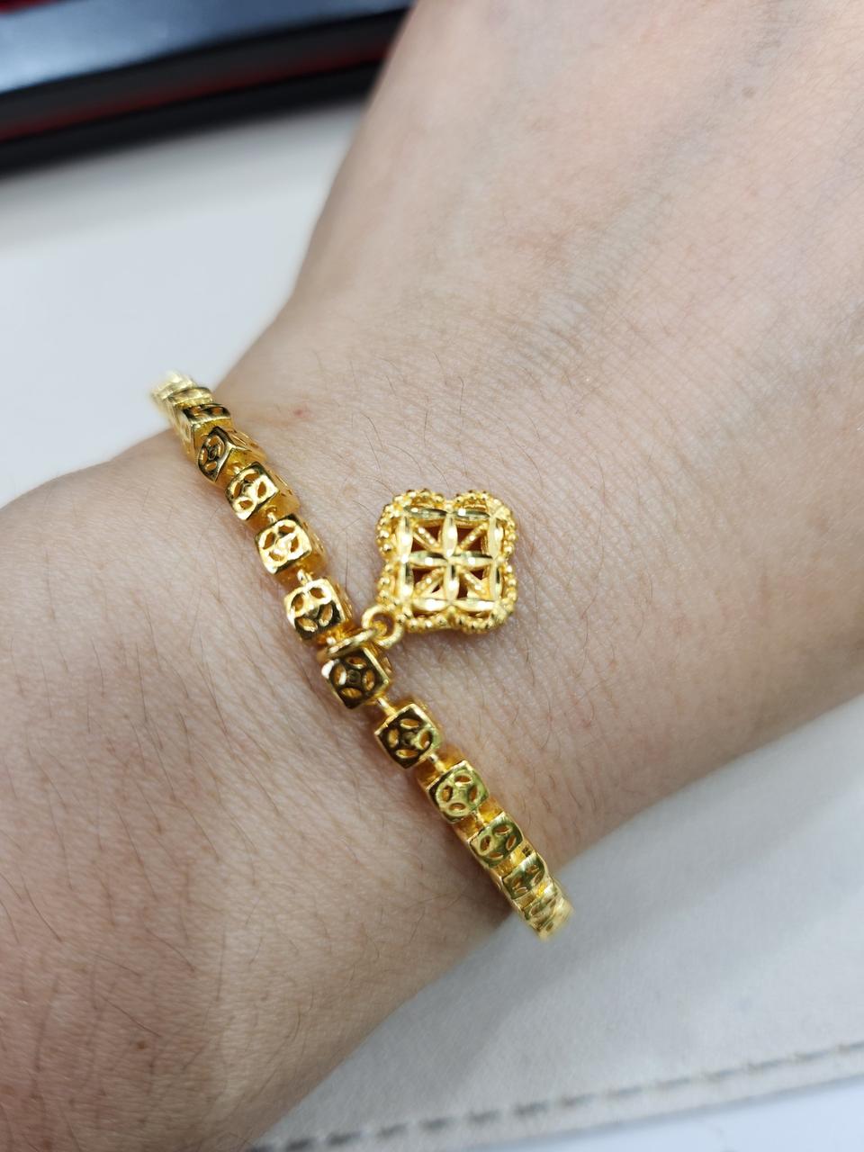 순금 클로버 팔찌