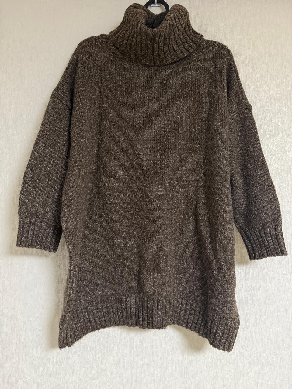 딥 브라운 터틀넥 목폴라 니트