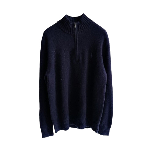 남성) MACKINTOSH 캐시미어 혼방 반집업 니트