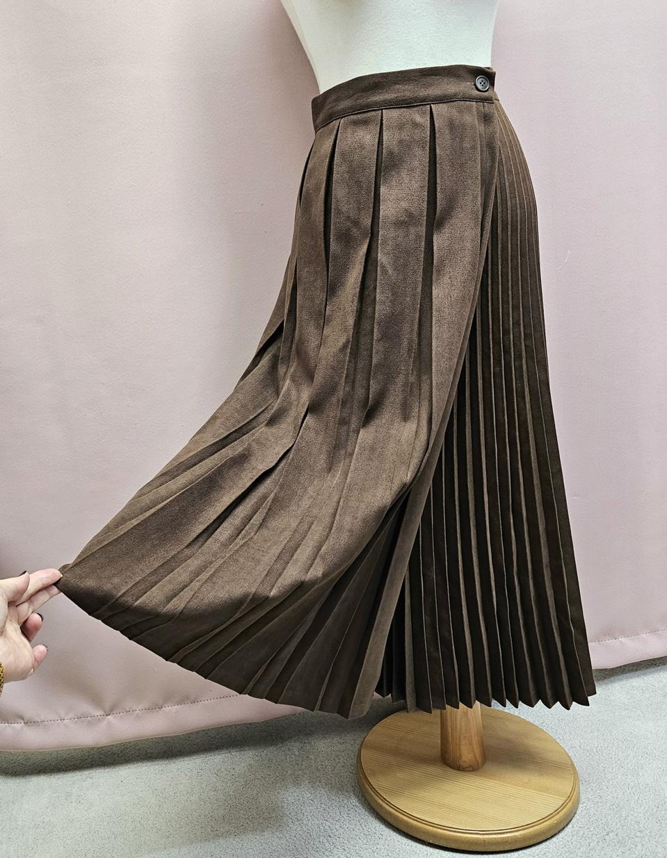 난닝구 플리츠 랩롱스커트 난닝9