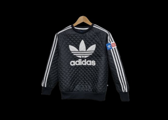 여성 아디다스 &리타오라 콜라보 불꽃 빅로고 퀼팅 맨투맨 퀄팅 트레이닝복