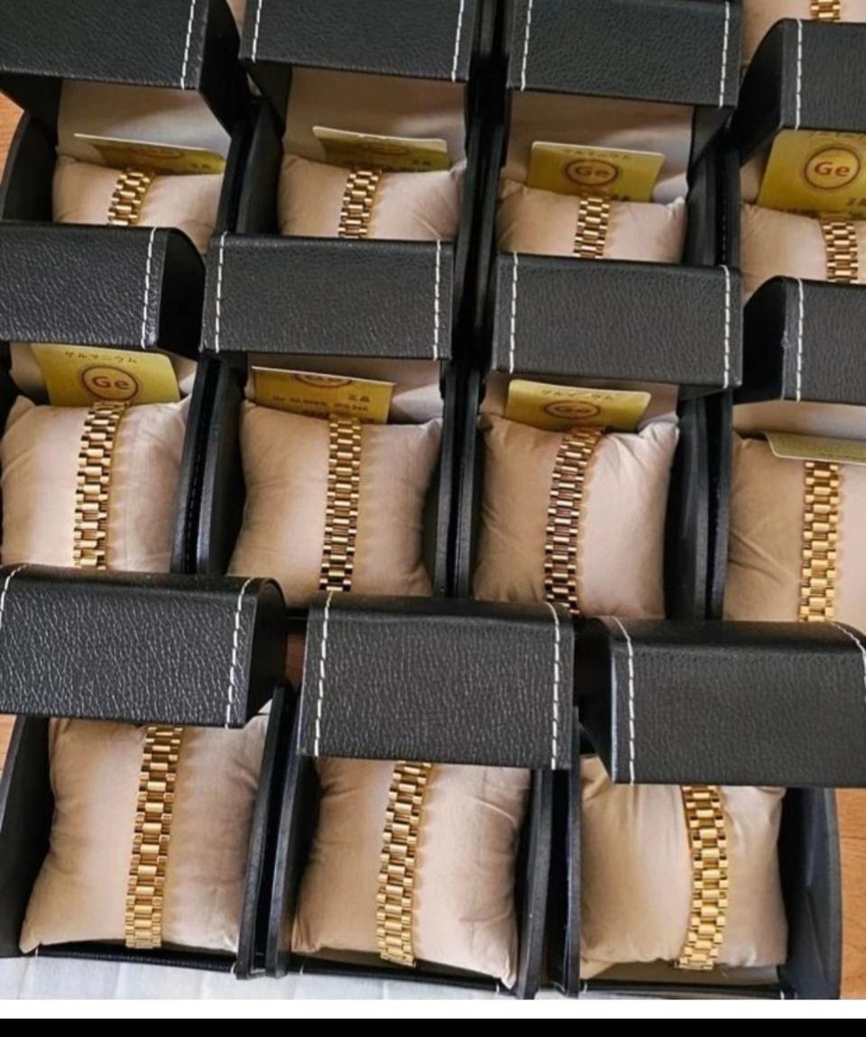 로렉스줄게르마늄팔찌24K순도금10개일괄판매합니다새상품미사용