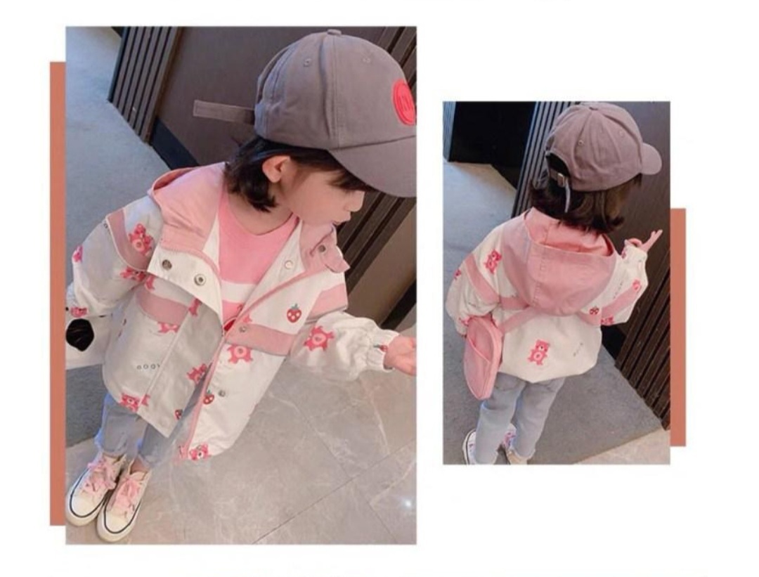 쁘띠앙쥬 - 120~130 딸기곰 아동 점퍼