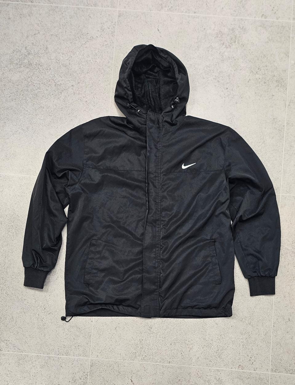 나이키 후드 블랙 바람막이 100