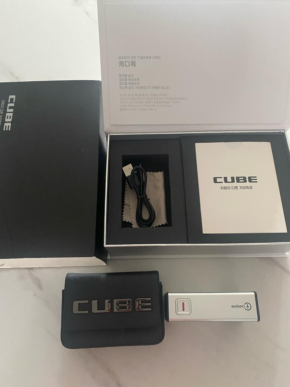 캐디톡 큐브 거리측정기+파우치