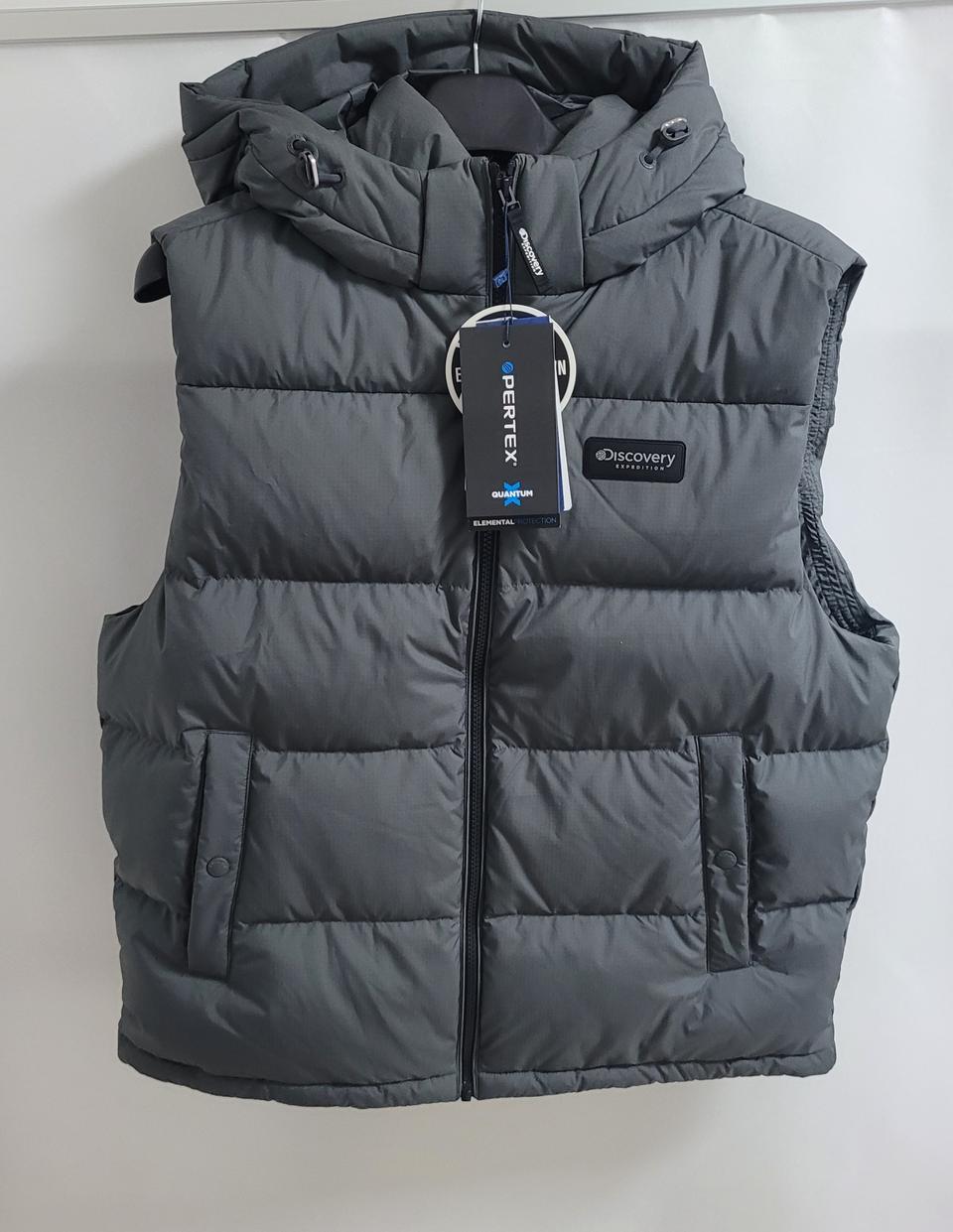새상품)디스커버리 공용 덕다운 패딩조끼 베스트 90