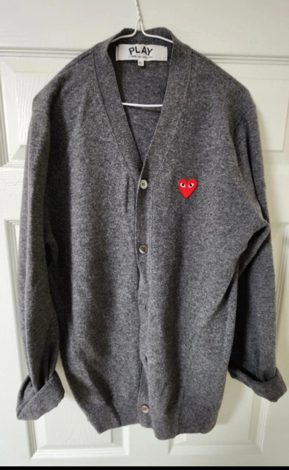 꼼데가르송 모100프로 가디건(xl) 정품