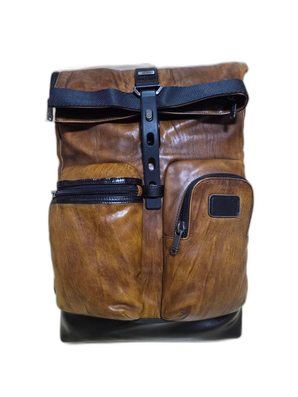 투미 정품 알파브라보 루크 롤탑 레더 백팩 거의새제품