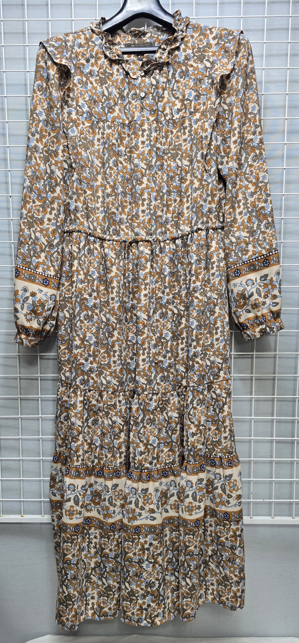 써스데이아일랜드 허리벨트 춘추 롱원피스