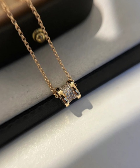 불가리 비제로원 미니파베 다이아목걸이