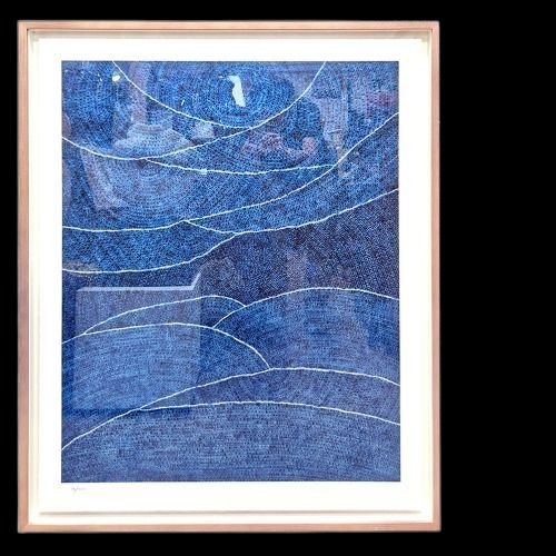 김환기판화 파도 실크스크린