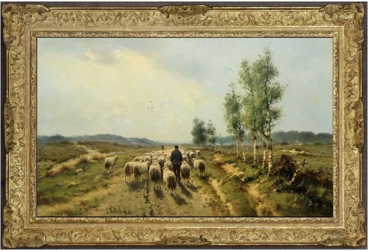 귀로(歸路)코르네리스·베스터비크(네덜란드, 1844~1903년) 作