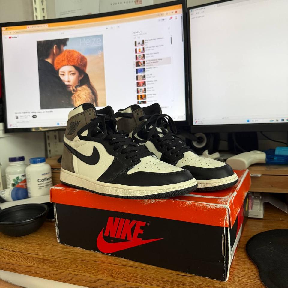 나이키 레트로 하이 블랙 모카 조던 새상품 290