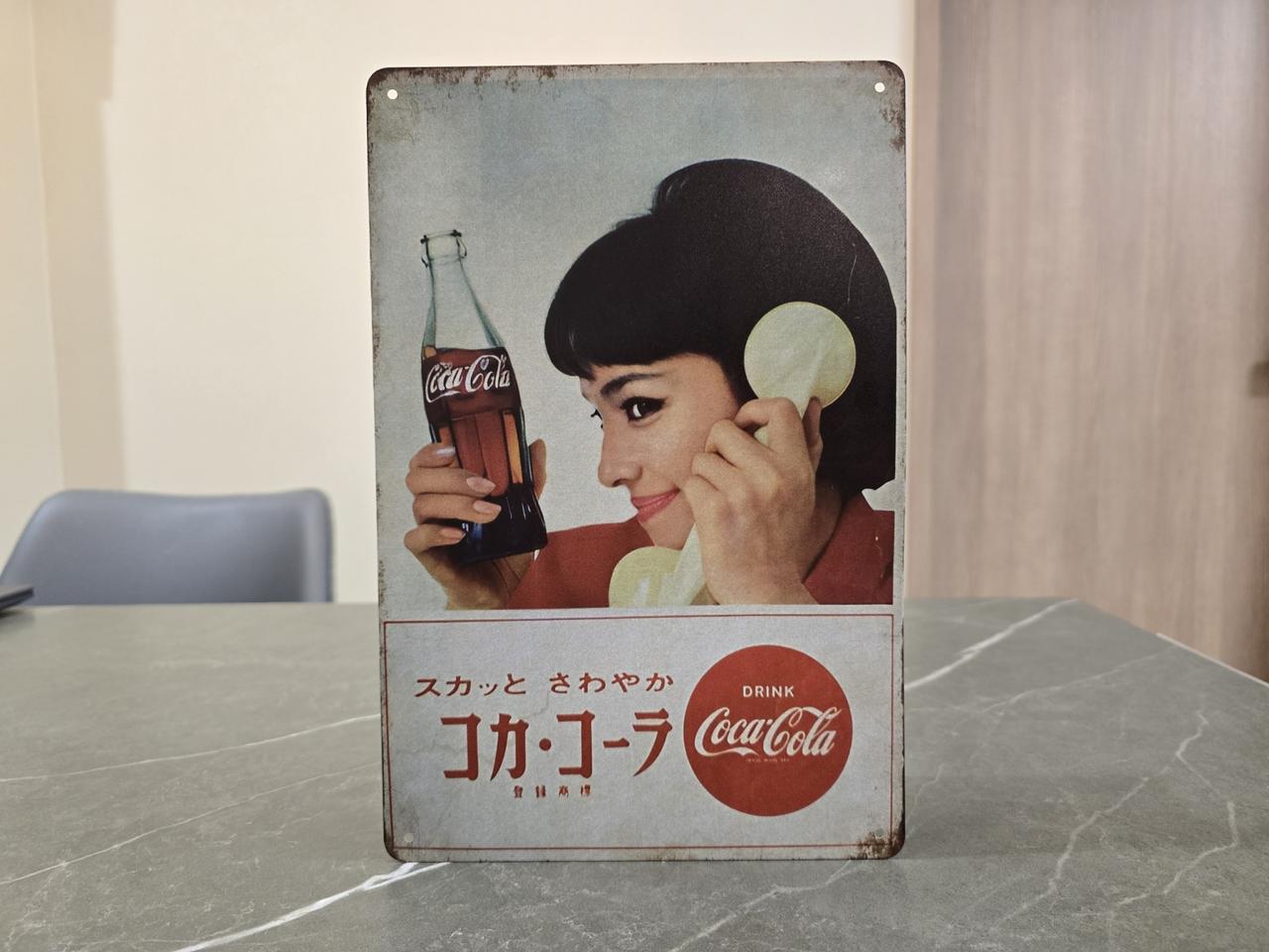 빈티지 코카콜라 철판 장식품