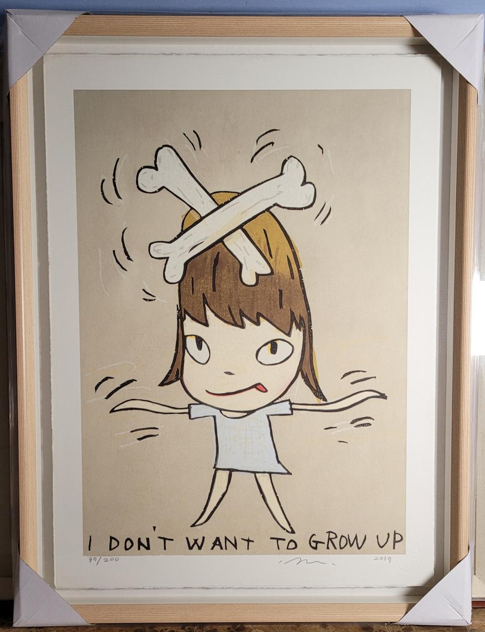 요시토모 나라 그림액자 판화 에디션