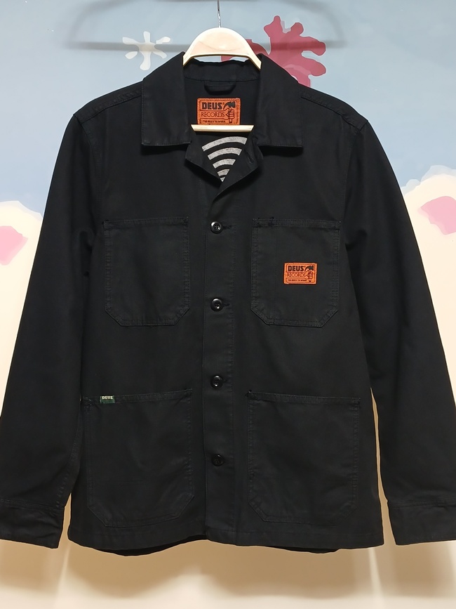 (L) 데우스 레코즈 DEUS 백자수 워크 자켓
