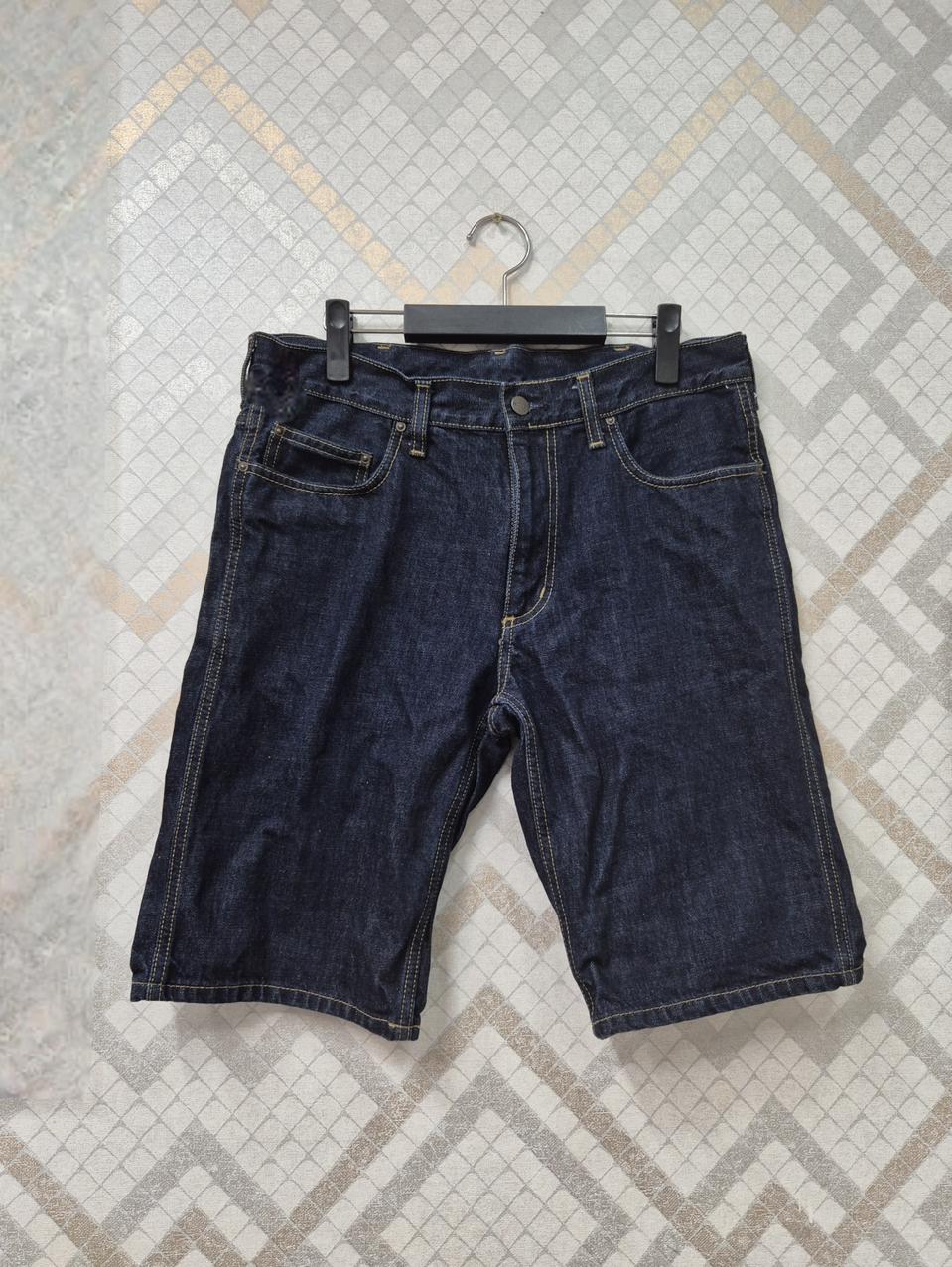 칼하트진청 데님 반바지 5부