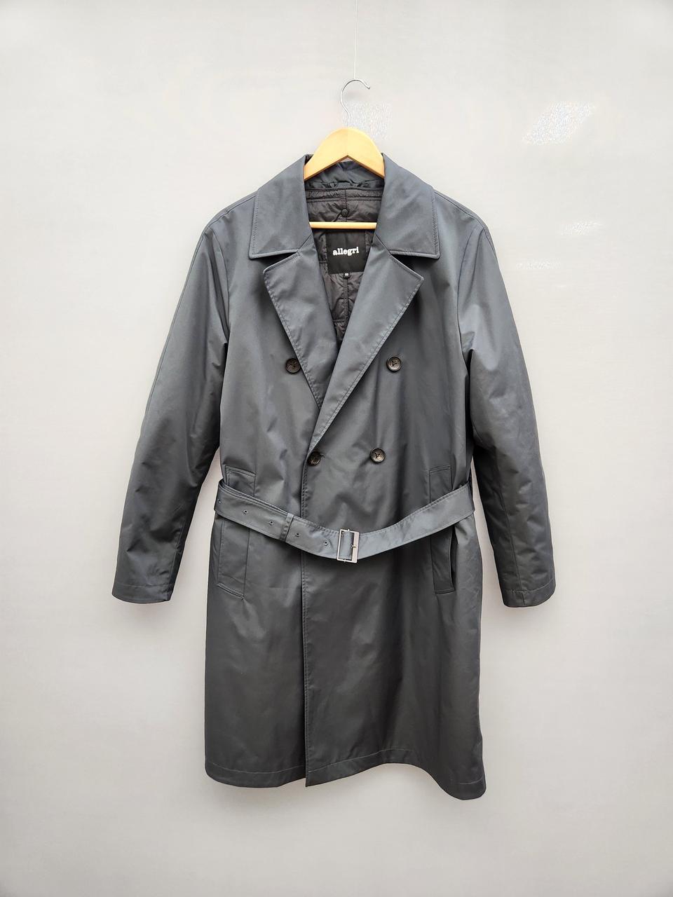 알레그리 차콜 그레이 트렌치코트