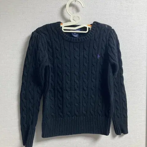 폴로 랄프로렌 케이블 니트 (블랙,6T-120)